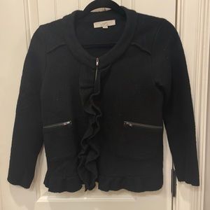 Loft wool zip up dress blazer